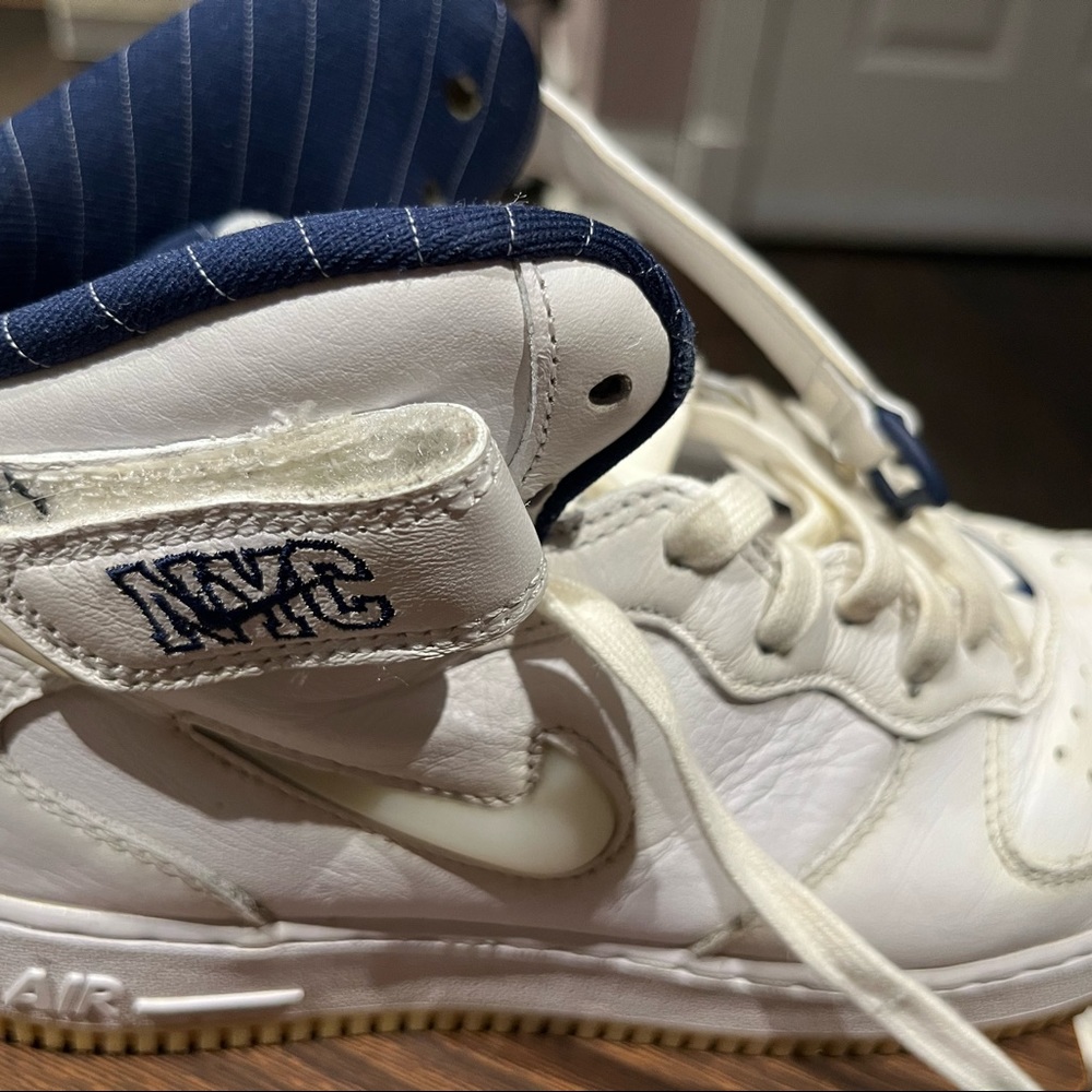 I am selling Nike Air Force. The size is 8.5 in men.
